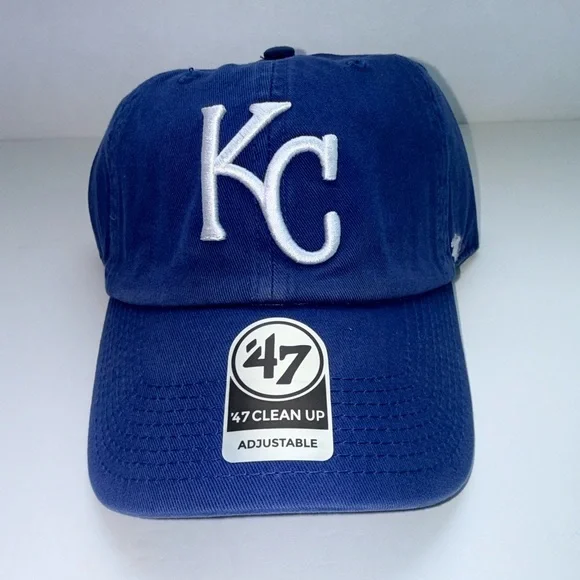 NWT Kansas City Royals '47 Brand Clean Up Hat - Royal Blue Adjustable - Picture 1 of 2